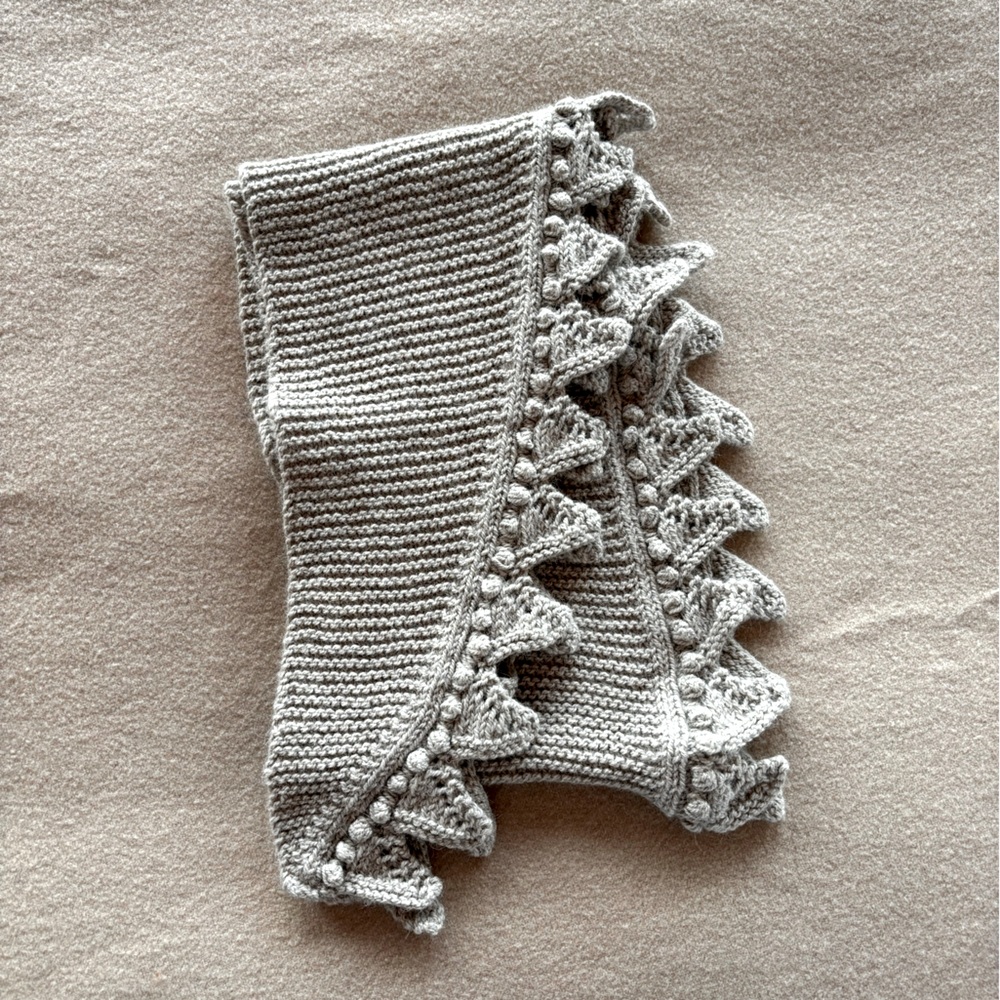 Hand Knit Woolen Scarf - Picture 4 of 6